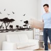  Safari Wall Sticker - Giraffe Elephant and Deers